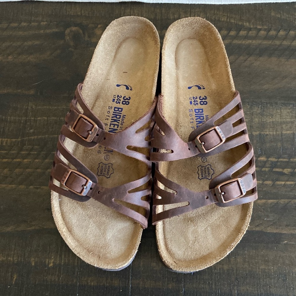 EUC womens size 38 Birkenstock Granada sandals